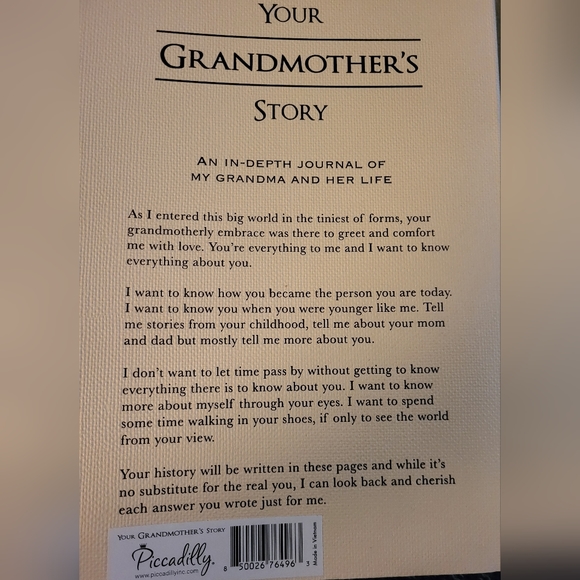 Your Grandmother's Story: Grandma, I Want to Know Everything About You. New. - Picture 2 of 6